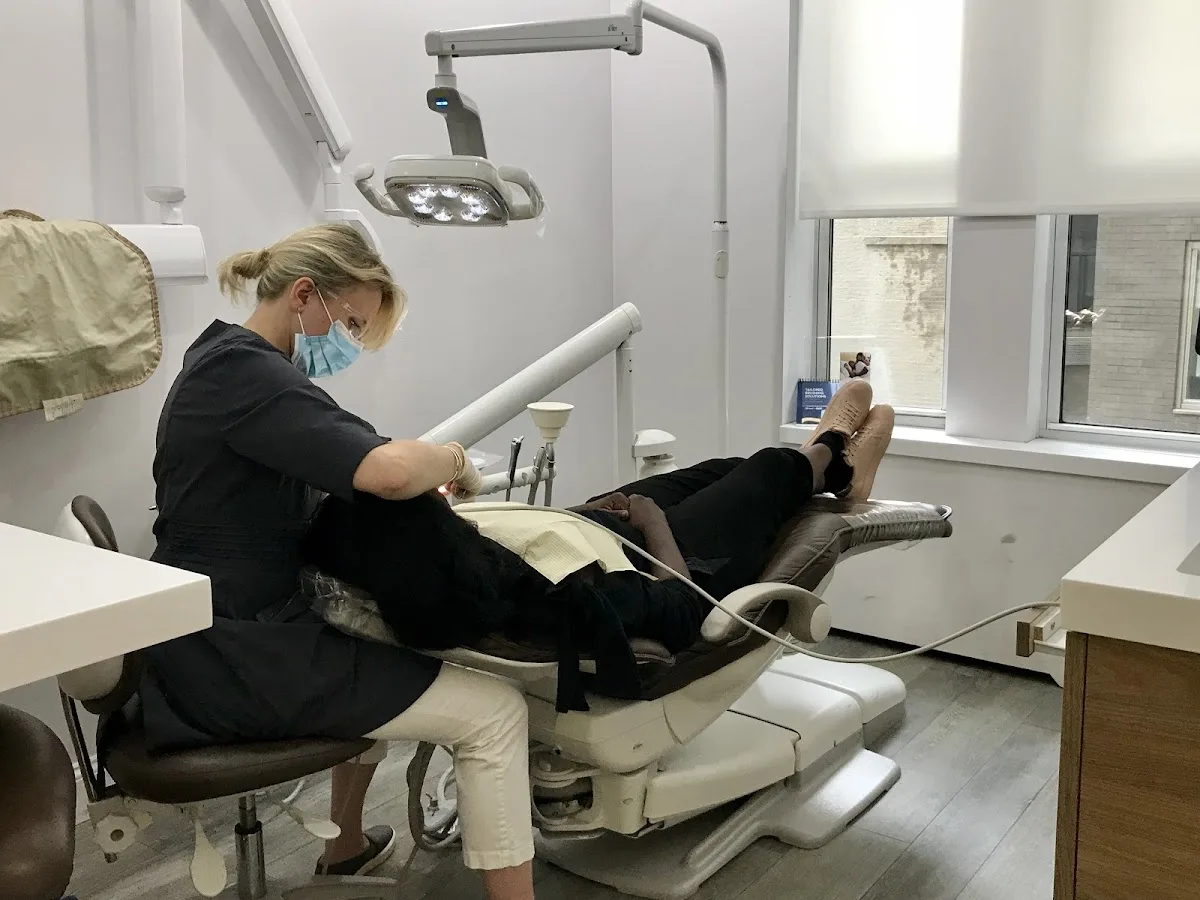 Front-office and reception area for Rockefeller Cosmetic Dentistry Chelsea