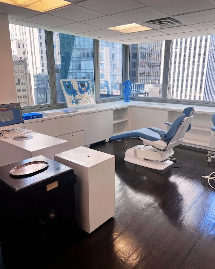 Dentist discussion during a consultation